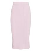 Jonathan Simkhai Lavender Rib Knit Pencil Skirt Purple-lt S