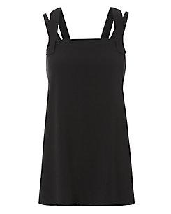 Helmut Lang Cross Back Crepe Top