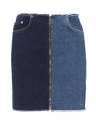 Cotton Citizen Two-tone Denim Mini Skirt Denim 25