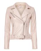 Iro Mila Pink Leather Jacket Pink 36