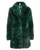 Apparis Sophie Emerald Faux Fur Coat Green L