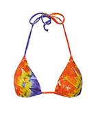 Onia Megan Feather Print Bikini Top