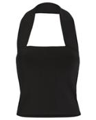 Alc A.l.c. Courtney Knit Halter Top Black P