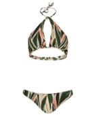 Adriana Degreas Araruta Print Halter Bikini-final Sale