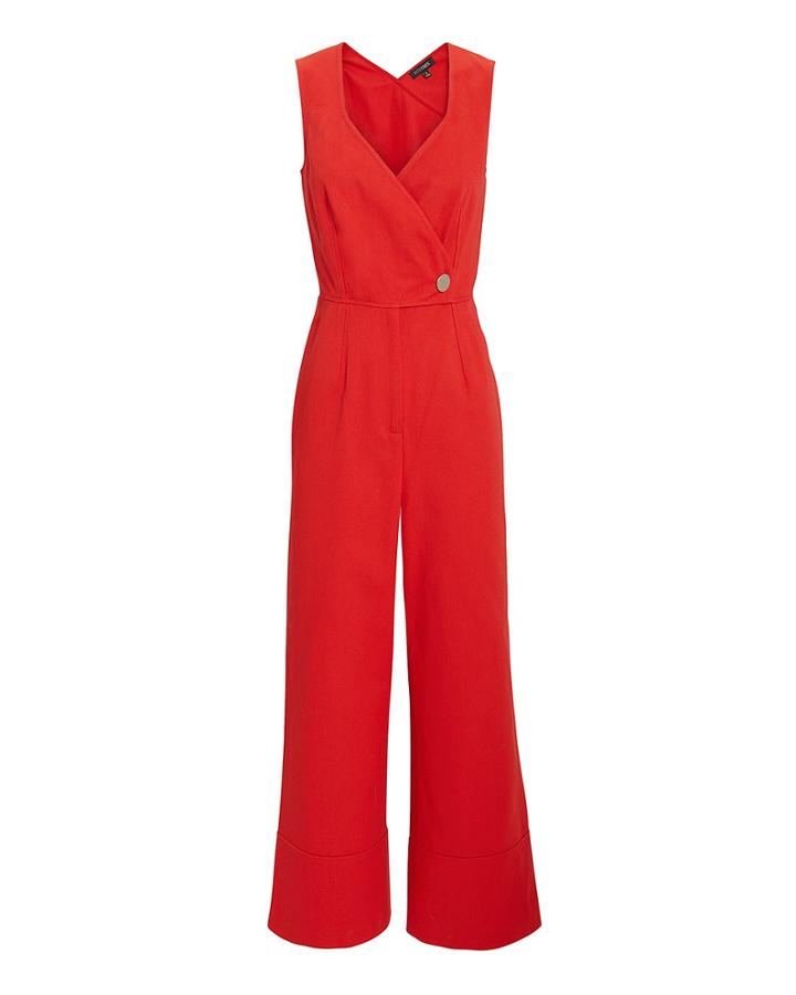 Exclusive For Intermix Intermix Magnola Jumpsuit Red 4