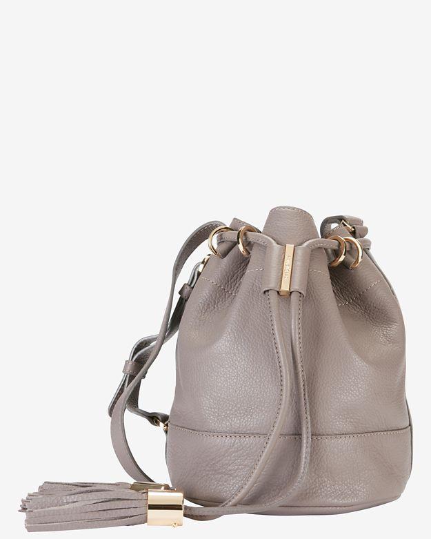 See By Chloe Vicki Tassel Bucket Bag: Grey