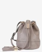 See By Chloe Vicki Tassel Bucket Bag: Grey