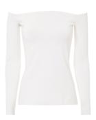 Elizabeth And James Raylen Off Shoulder White Top White P