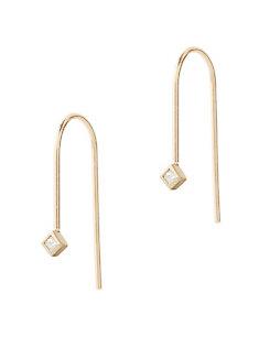 Zoe Chicco Princess Diamond Wire Earrings