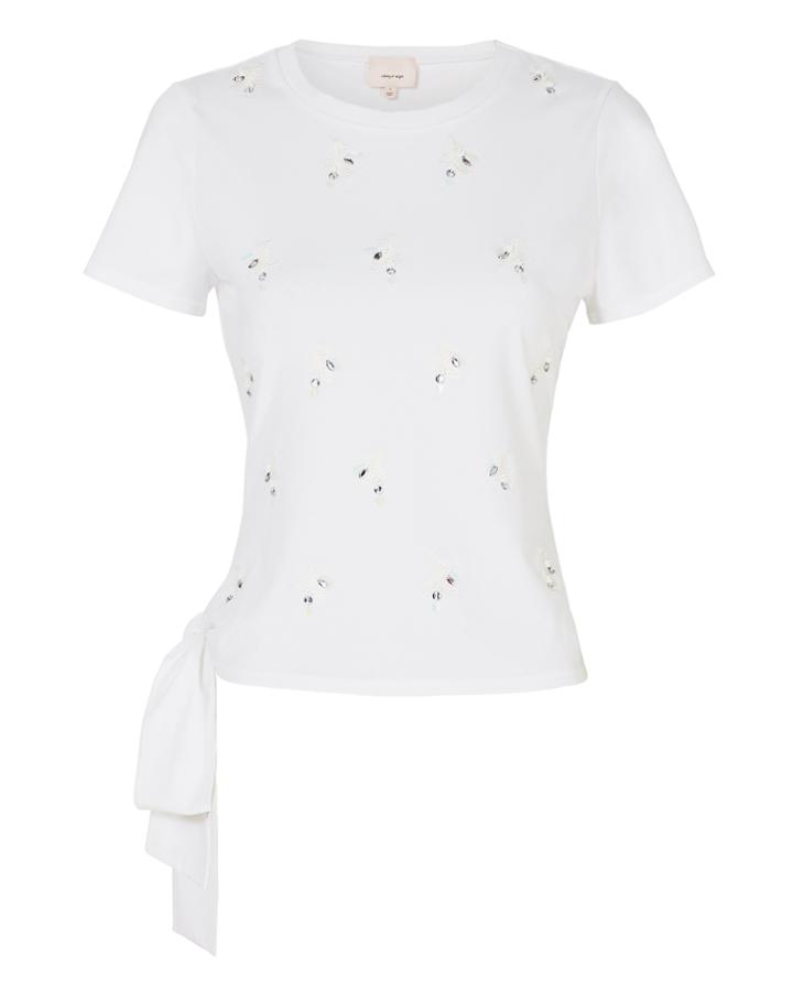 Cinq A Sept Cinq  Sept Scout Embellished Top White P