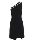 David Koma Crystal-embellished One Shoulder Mini Dress Black 12