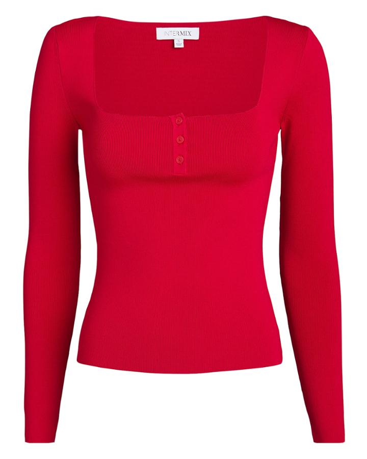 Exclusive For Intermix Intermix Daria Red Top Red P