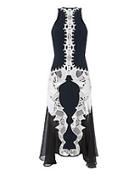 Jonathan Simkhai Contrast Lace And Fringe Dress