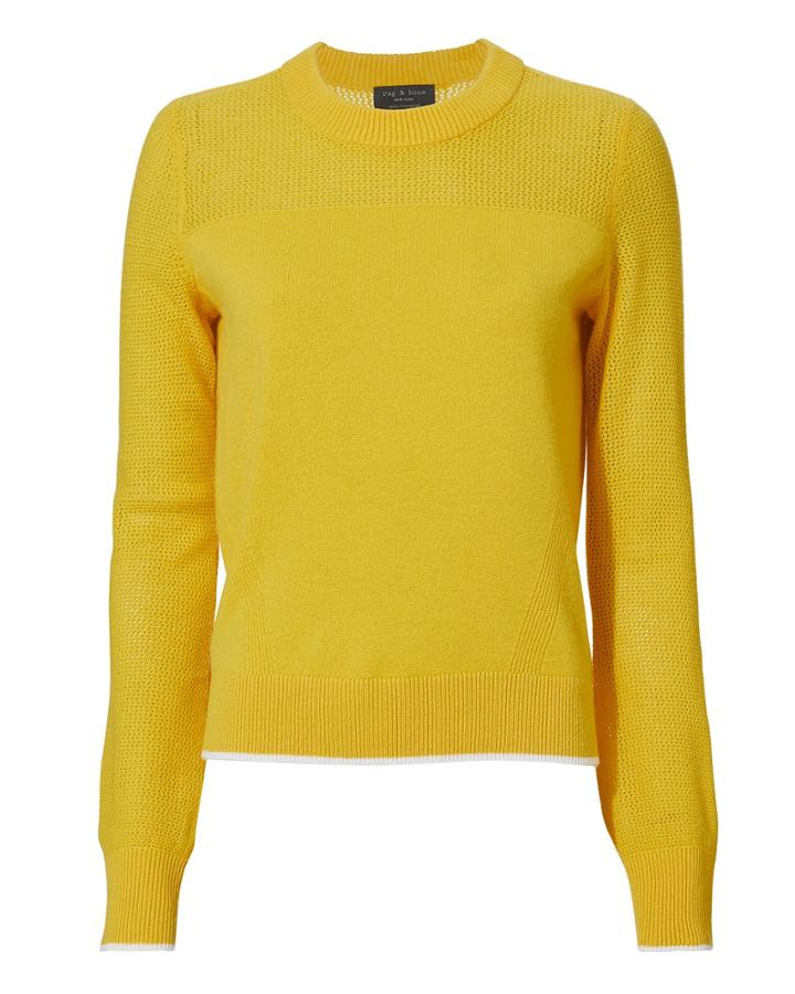 Rag And Bone Rag & Bone Yorke Cashmere Sweater Yellow P
