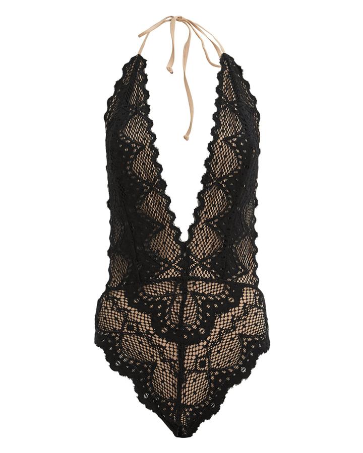 Nightcap Clothing Lima Lace One Piece Black Swimsuit Black P