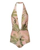 Adriana Degreas Bahinana Knotted Swimsuit Multi S
