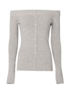 Exclusive For Intermix Delphine Off Shoulder Knit Sweater