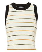 Alc A.l.c. Rita Striped Crop Tank Multi S