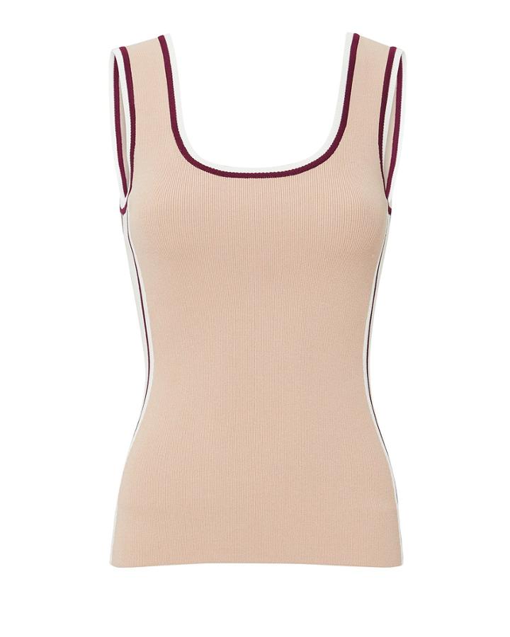 Torn Ronny Kobo Obe Side Stripe Tank Rose M