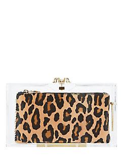 Charlotte Olympia Pandora Clear Clutch