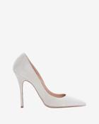 Jean-michel Cazabat Elle Pointy Toe Suede Pump: Beige