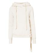 Nsf Enzo Soft White Lace-up Side Sweatshirt White P