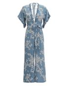 Faithfull The Brand La Villa Jumpsuit Light Blue/floral L