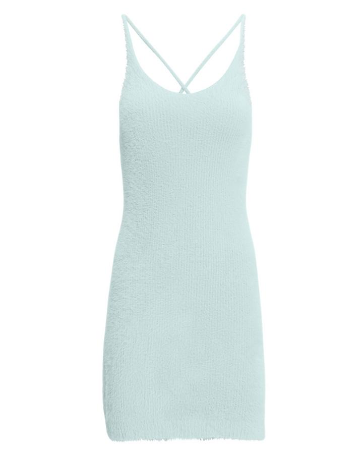 For Love & Lemons Gwen Mini Dress Baby Blue M