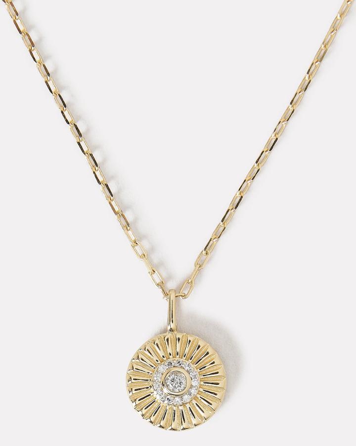 Adina Reyter Diamond Small Rays Pendant Gold 1size
