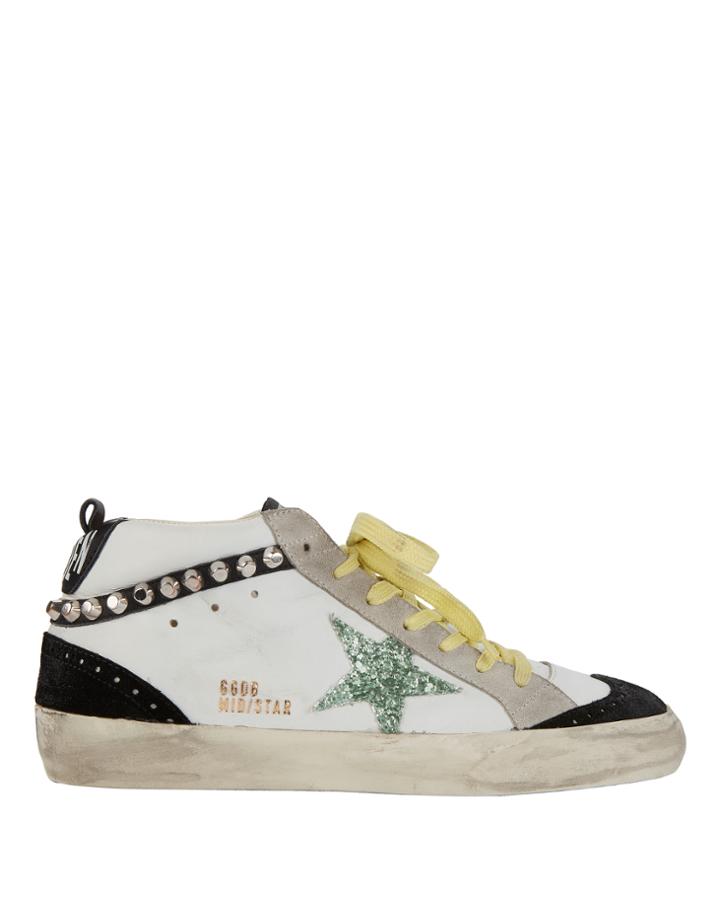 Golden Goose Superstar Studded Mid-top Sneakers