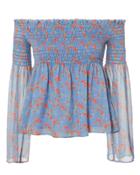 Exclusive For Intermix Intermix Kira Floral Smocked Top Multi M