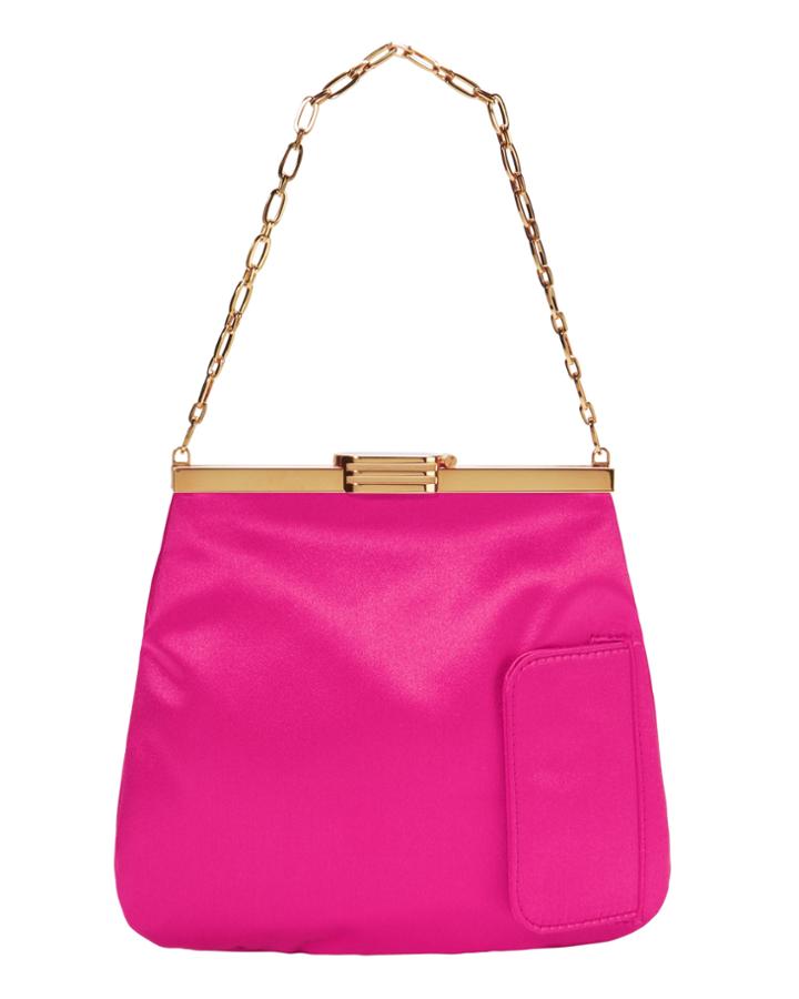 Bienen-davis 4 Am Satin Fuchsia Small Clutch Pink 1size
