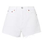 Re/done Hollywood White Shorts Ivory 24