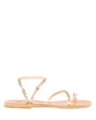 Ancient Greek Sandals Apli Eleftheria Embellished Sandals Tan/gold 36
