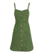 Faithfull The Brand Beso Mini Dress Green S
