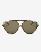 Valentino Oversized Havana Aviator Sunglasses