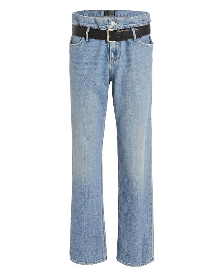 Rta Dexter Belted Jeans Denim-lt P