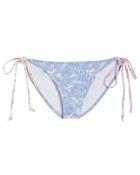 Love Shack Fancy Loveshackfancy Harbor Floral Bikini Bottom Blue/floral P