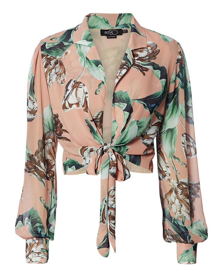 Patbo Botanica Print Crop Top Multi P
