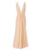 Kalita Clemence Deep-v Maxi Dress Pink S