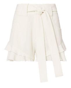 Derek Lam 10 Crosby Crepe Ruffle Shorts
