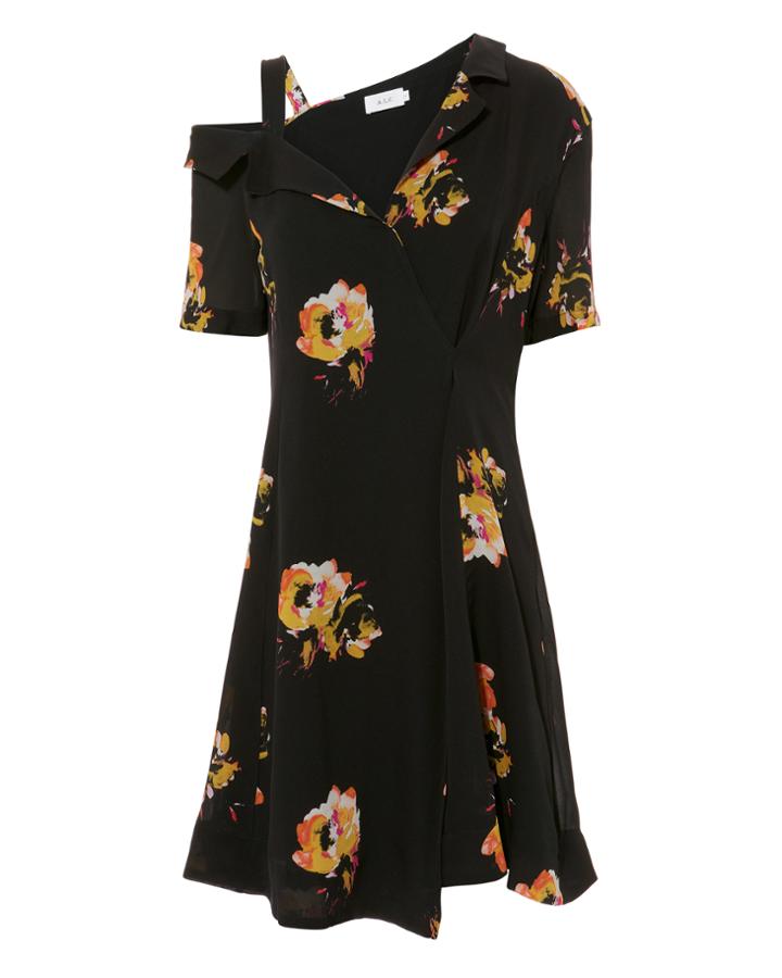 Alc A.l.c. Lucia Off The Shoulder Dress Multi Zero
