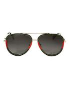 Gucci Bi-color Aviator Sunglasses