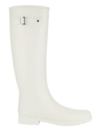 Hunter Original Refined Tall Wellington Boots White 6