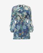 Zimmermann Long Sleeve Cutout Floral Romper