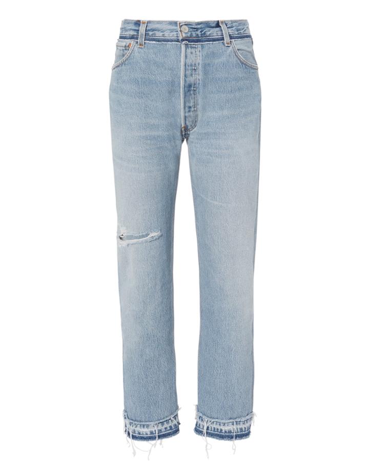 Re/done Stove Pipe Released Hem Jeans Denim 24