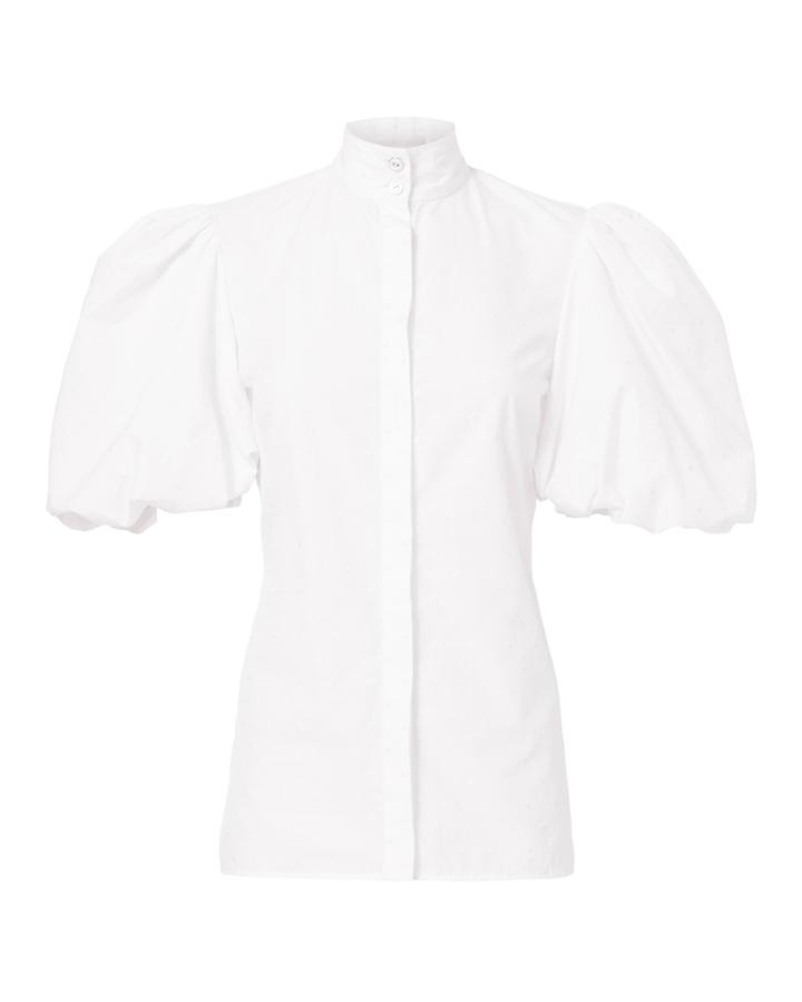 Caroline Constas Daisy Puff Sleeve Top