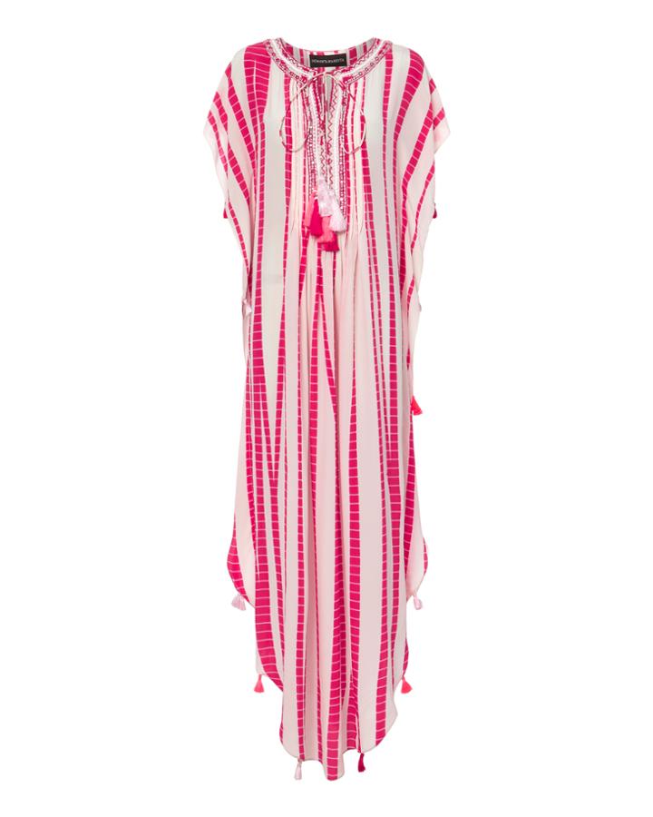 Hemant & Nandita Tie-dye Printed Silk Maxi Dress