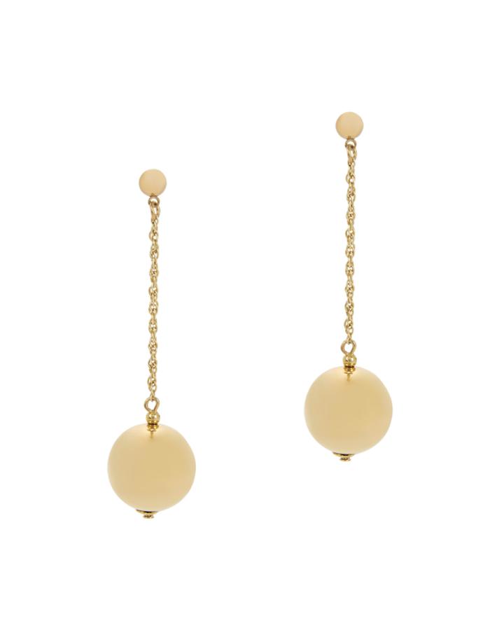 Kenneth Jay Lane Ball Drop Chain Earrings
