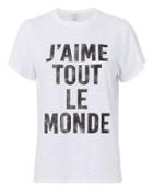Cinq A Sept Cinq  Sept J'aime Tout Le Monde T-shirt White P